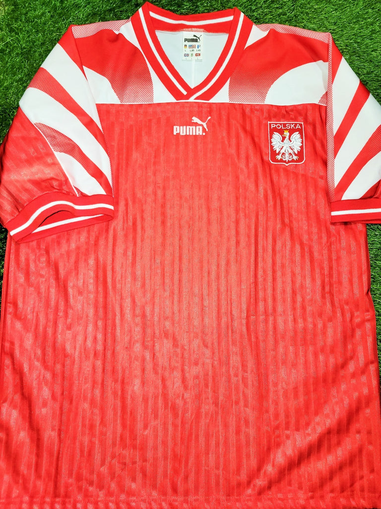 Poland Puma 1995 1996 Away Jersey Shirt Polen Trikot Polska Polski Piłka Nożna L Puma
