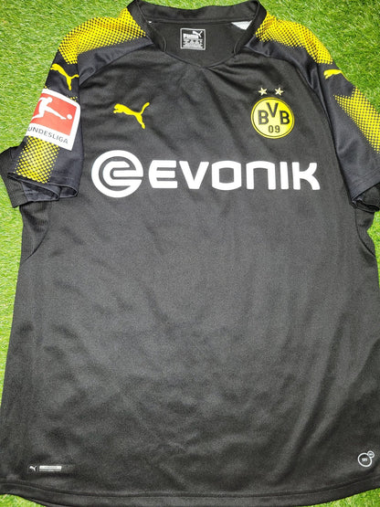 Pulisic Borussia Dortmund 2017 - 2018 Puma Away Soccer Jersey Shirt L SKU# 751672 Puma