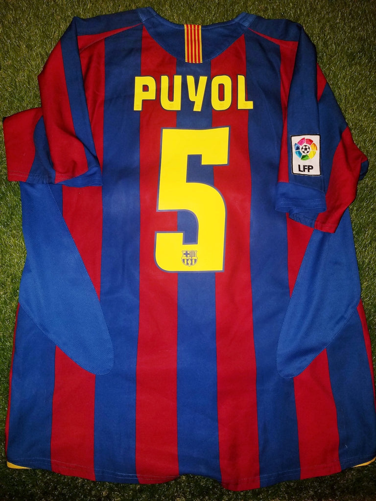 Puyol Barcelona 2005 2006 Jersey Shirt Camiseta M foreversoccerjerseys