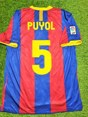 Puyol Barcelona Home Nike 2010 2011 Jersey Shirt Camiseta M SKU# 382354-486 Nike