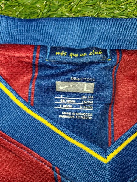 Puyol Barcelona Nike Home 2009 2010 Jersey Shirt Camiseta L SKU# 343808-496 foreversoccerjerseys