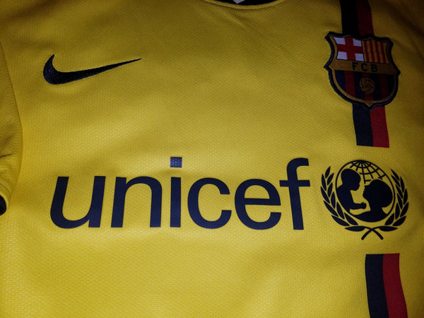 Puyol Barcelona TREBLE 2008 2009 Yellow Jersey Shirt Camiseta XL 286787-760 foreversoccerjerseys