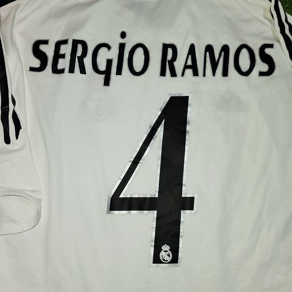 Ramos Real Madrid 2005 2006 Home Jersey Shirt Camiseta L SKU# 109879 APU002 foreversoccerjerseys