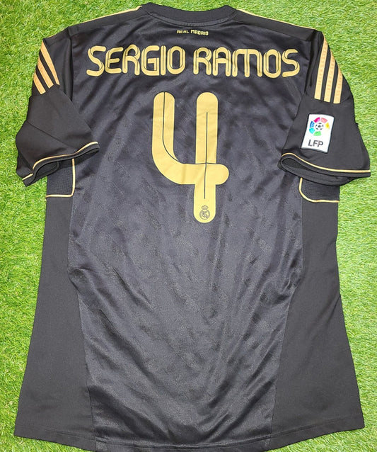 Ramos Real Madrid 2011 2012 Away Jersey Shirt Camiseta L SKU# V13642 foreversoccerjerseys
