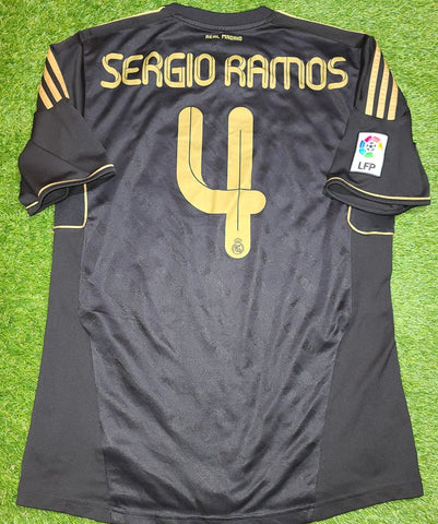 Ramos Real Madrid 2011 2012 Away Jersey Shirt Camiseta L SKU# V13642 foreversoccerjerseys