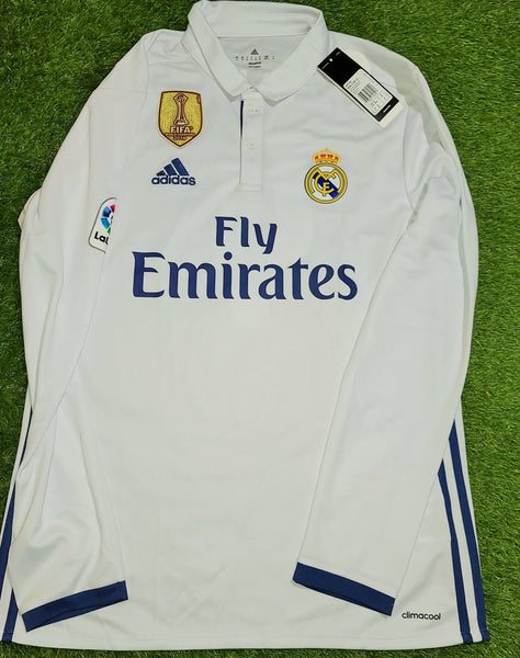 Ramos Real Madrid 2016 2017 Home Long Sleeve Jersey Shirt Camiseta BNWT M SKU# AI5184 foreversoccerjerseys