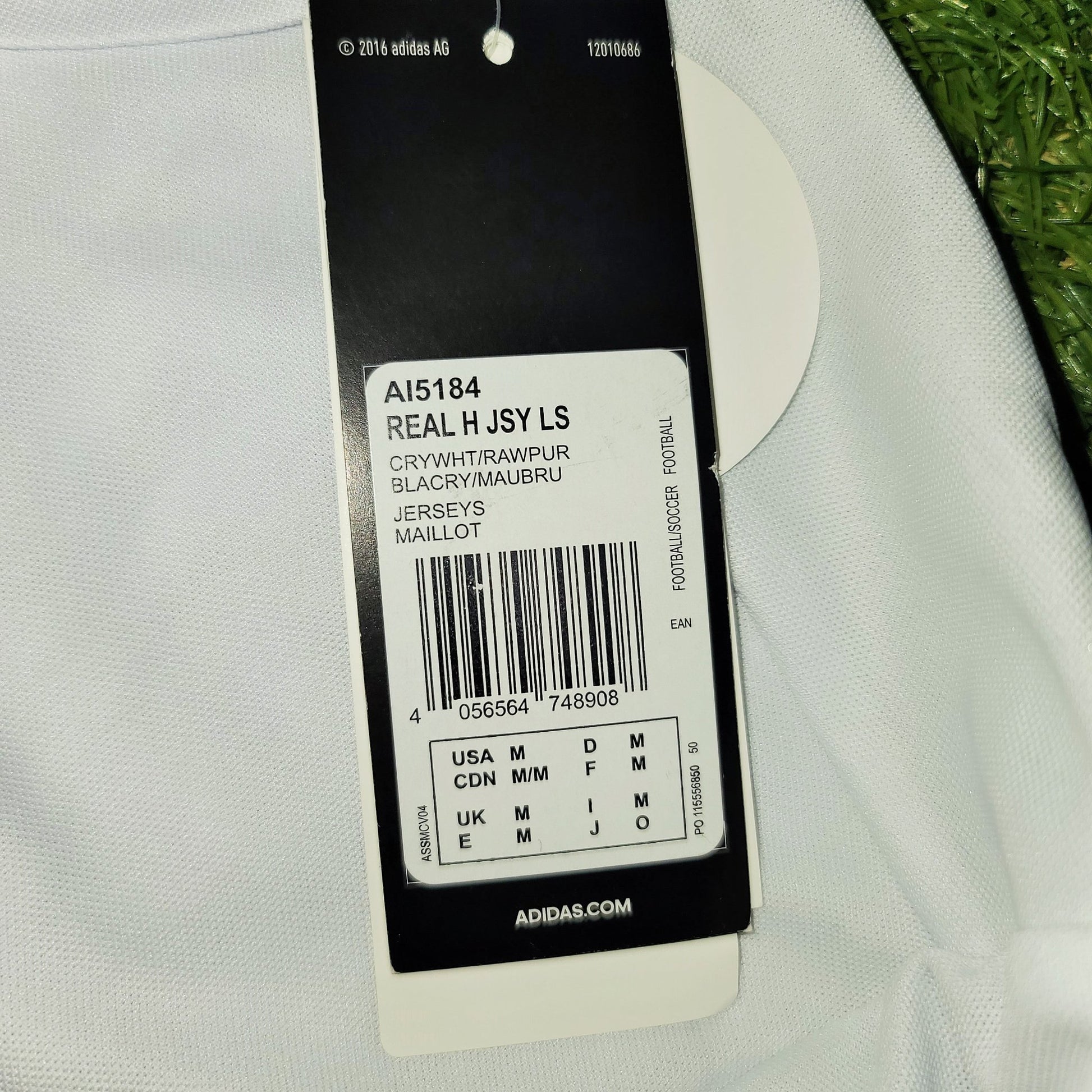 Ramos Real Madrid 2016 2017 Home Long Sleeve Jersey Shirt Camiseta BNWT M SKU# AI5184 foreversoccerjerseys