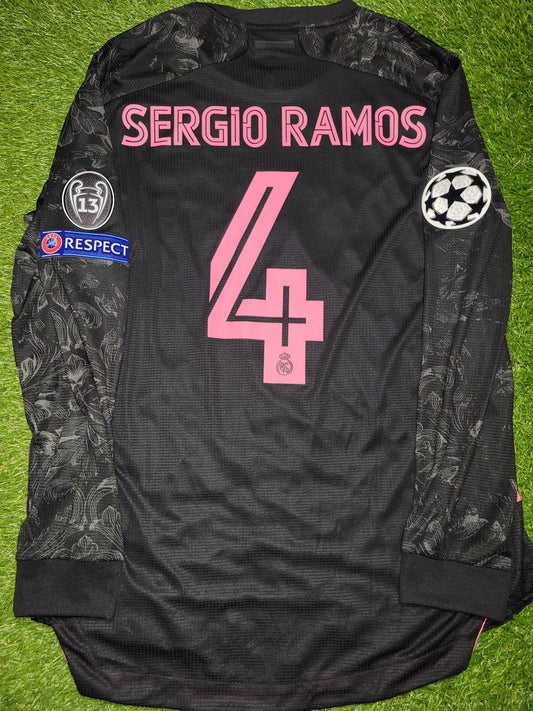 Ramos Real Madrid 2020 2021 CLIMACHILL PLAYER ISSUE UEFA Third Jersey Camiseta Shirt BNWT L SKU# FQ7491 Adidas