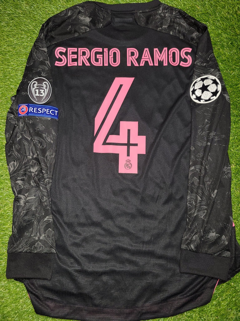 Ramos Real Madrid 2020 2021 CLIMACHILL PLAYER ISSUE UEFA Third Jersey Camiseta Shirt BNWT L SKU# FQ7491 Adidas
