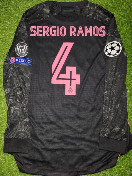 Ramos Real Madrid 2020 2021 CLIMACHILL PLAYER ISSUE UEFA Third Jersey Camiseta Shirt BNWT L SKU# FQ7491 Adidas