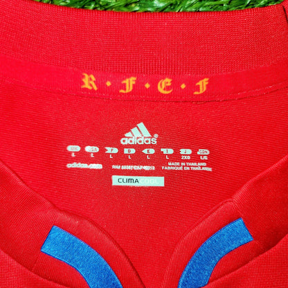 Ramos Spain 2010 WORLD CUP SEMI FINAL Jersey Espana Camiseta Trikot Shirt L SKU# P47902 foreversoccerjerseys