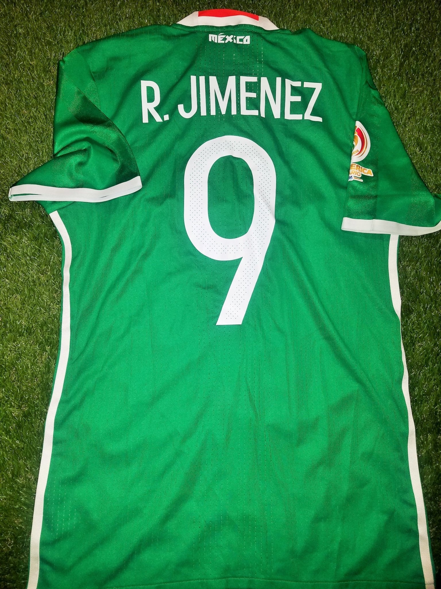 Raul Jimenez Mexico COPA AMERICA 2016 MATCH ISSUED Jersey Camiseta Shirt M foreversoccerjerseys