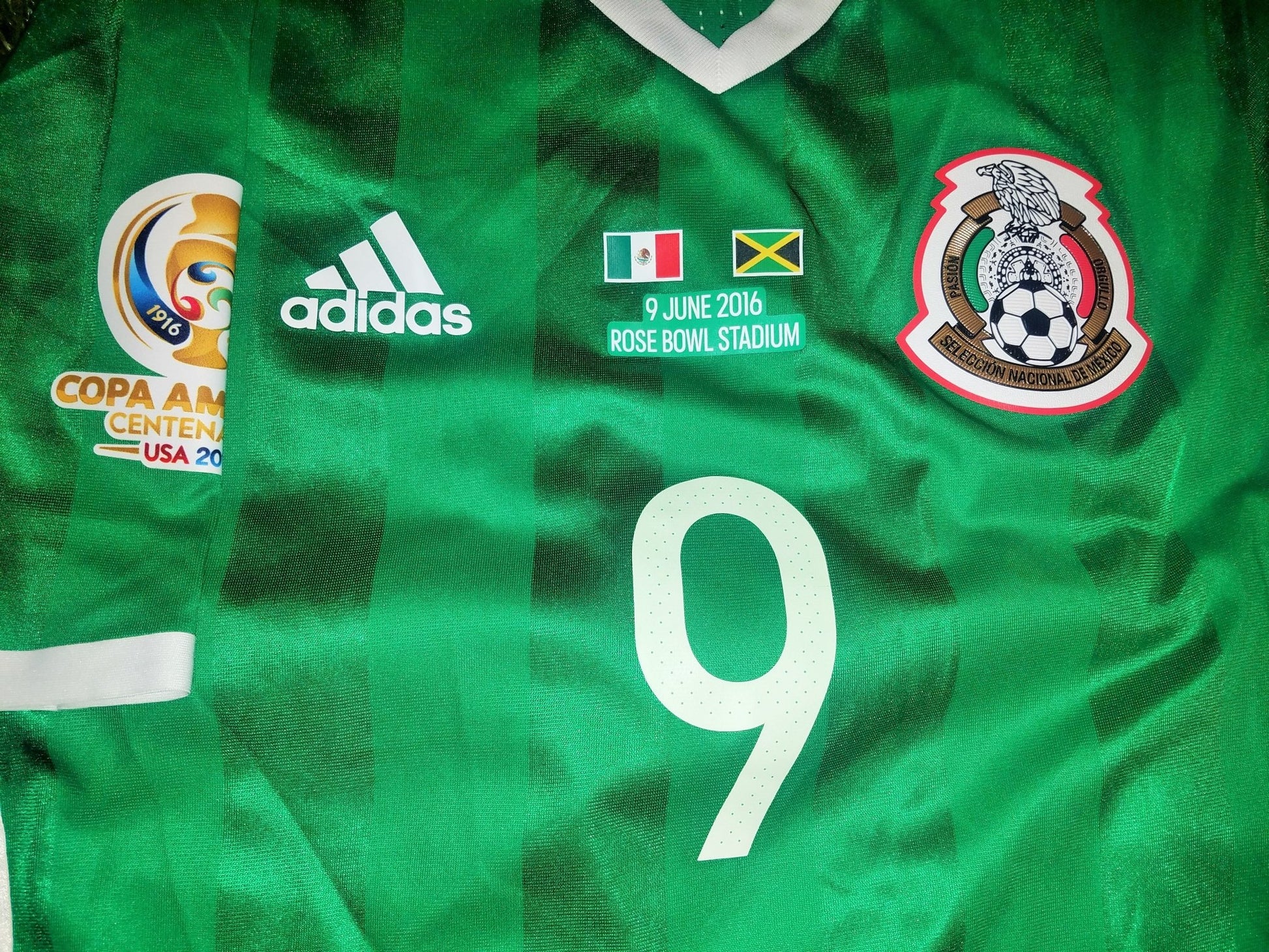 Raul Jimenez Mexico COPA AMERICA 2016 MATCH ISSUED Jersey Camiseta Shirt M foreversoccerjerseys