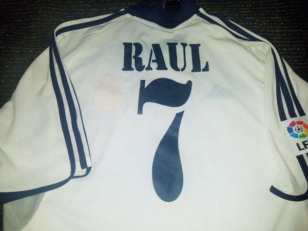 Raul Real Madrid 2000 2001 Jersey Shirt Maillot Camiseta XL - foreversoccerjerseys