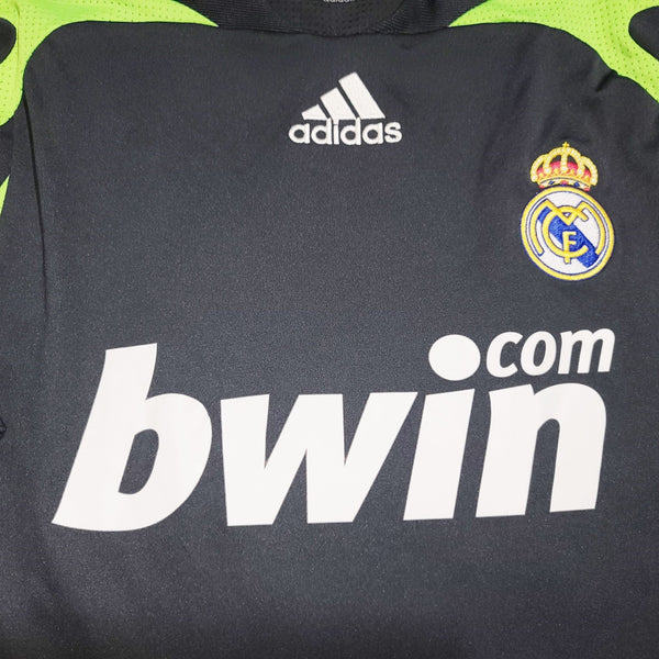 Raul Real Madrid 2007 2008 UEFA Third Black Jersey Shirt Camista Trikot SKU# 697225 foreversoccerjerseys