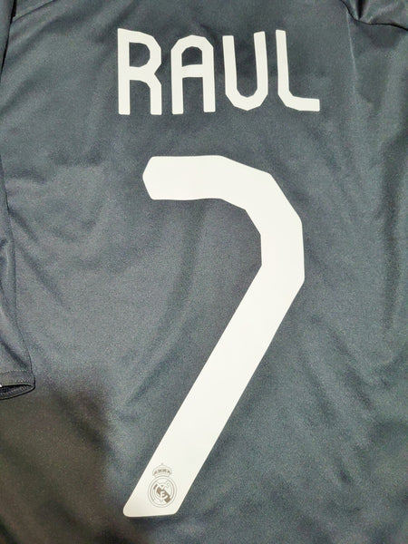 Raul Real Madrid 2007 2008 UEFA Third Soccer Jersey Shirt M SKU# 697225 Adidas