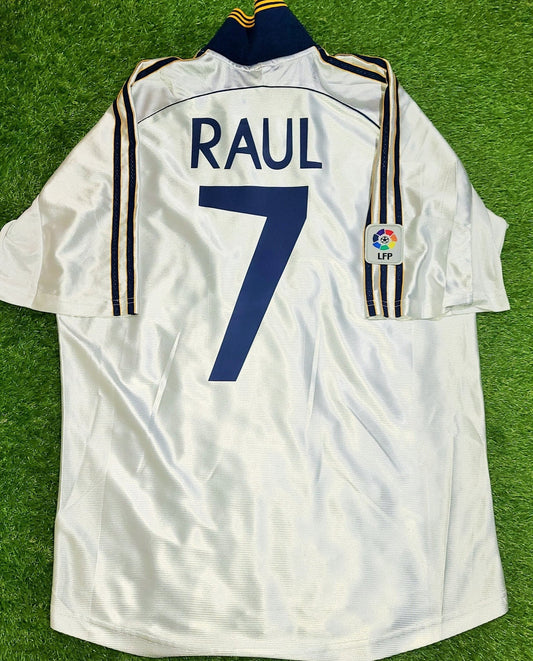 Raul Real Madrid Home 1998 1999 2000 Jersey Shirt Camiseta M foreversoccerjerseys