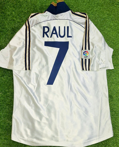 Raul Real Madrid Home 1998 1999 2000 Jersey Shirt Camiseta M foreversoccerjerseys