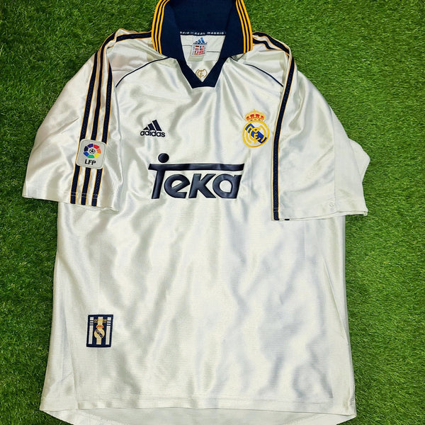 Raul Real Madrid Home 1998 1999 2000 Jersey Shirt Camiseta M foreversoccerjerseys