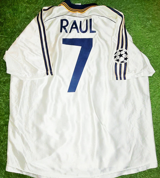 Raul Real Madrid Home 1998 1999 INTERCONTINENTAL CUP Jersey Shirt Camiseta XL foreversoccerjerseys