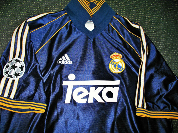 Raul Real Madrid Jersey 1998 1999 UEFA Shirt Camiseta Maglia L - foreversoccerjerseys