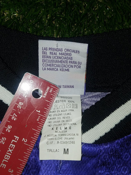 Raul Real Madrid Kelme 1997 1998 Away Purple Jersey Camiseta Trikot Shirt M foreversoccerjerseys