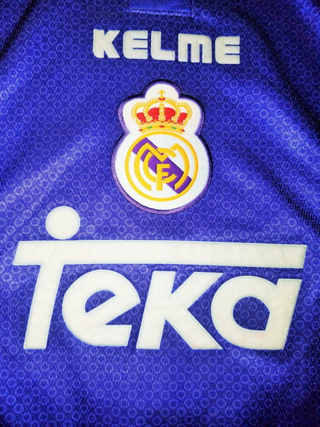 Raul Real Madrid Kelme 1997 1998 Away Purple Jersey Camiseta Trikot Shirt M foreversoccerjerseys