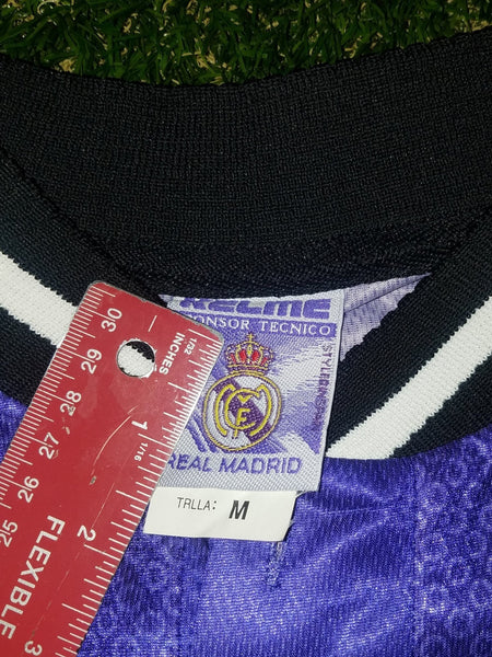 Raul Real Madrid Kelme 1997 1998 Away Purple Jersey Camiseta Trikot Shirt M foreversoccerjerseys