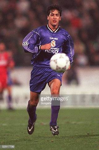 Raul Real Madrid Kelme 1997 1998 Away Purple Jersey Camiseta Trikot Shirt XL foreversoccerjerseys