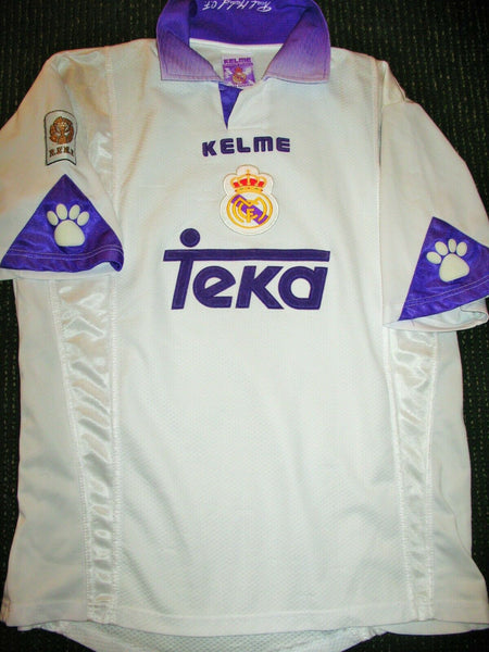 Raul Real Madrid Kelme 1997 1998 Jersey Camiseta Trikot Shirt L - foreversoccerjerseys