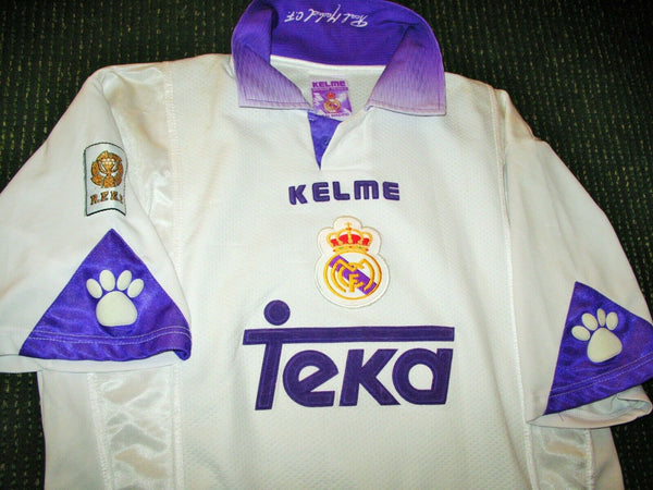 Raul Real Madrid Kelme 1997 1998 Jersey Camiseta Trikot Shirt L - foreversoccerjerseys