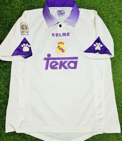 Raul Real Madrid Kelme 1997 1998 PLAYER ISSUE Jersey Camiseta Trikot Shirt L foreversoccerjerseys