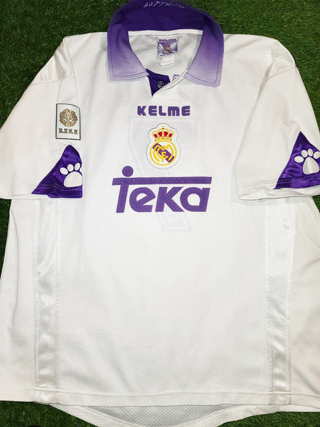 Raul Real Madrid Kelme 1997 1998 PLAYER ISSUE Jersey Camiseta Trikot Shirt XL foreversoccerjerseys