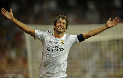 Raul Real Madrid MATCH ISSUED 2013 2014 Jersey Camiseta Shirt L SKU# Z29369 foreversoccerjerseys