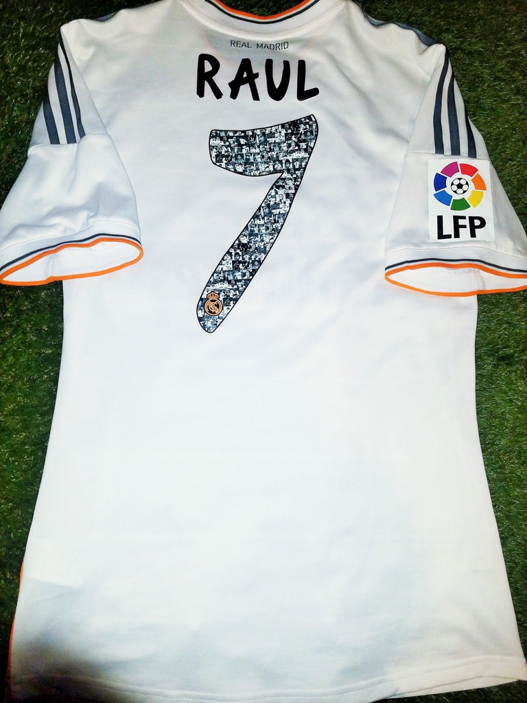 Raul Real Madrid MATCH ISSUED 2013 2014 Jersey Camiseta Shirt L SKU# Z29369 foreversoccerjerseys