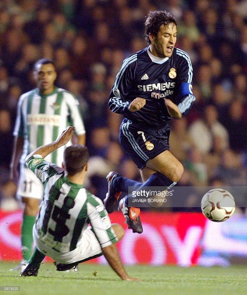 Raul Real Madrid Navy Jersey 2003 2004 Camiseta Trikot Maglia Shirt L - foreversoccerjerseys