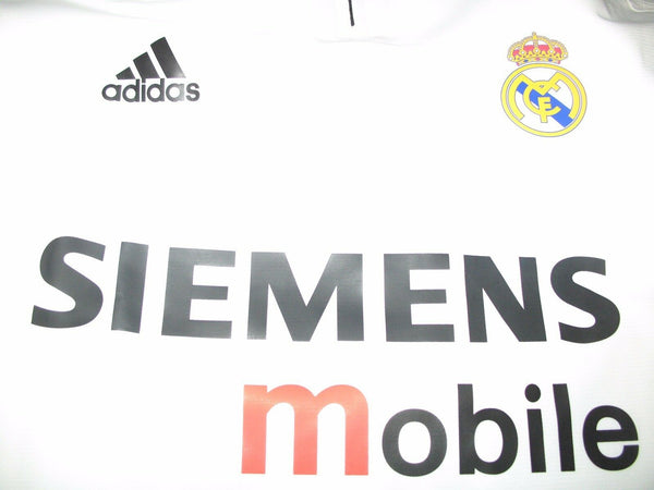 Raul Real Madrid Player Issue 2003 2004 Long Sleeve Jersey Camiseta Shirt - foreversoccerjerseys