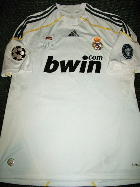 Raul Real Madrid UEFA 2009 2010 Jersey Shirt Camiseta Trikot L - foreversoccerjerseys