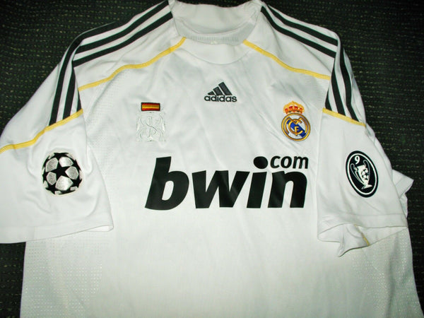 Raul Real Madrid UEFA 2009 2010 Jersey Shirt Camiseta Trikot XL - foreversoccerjerseys