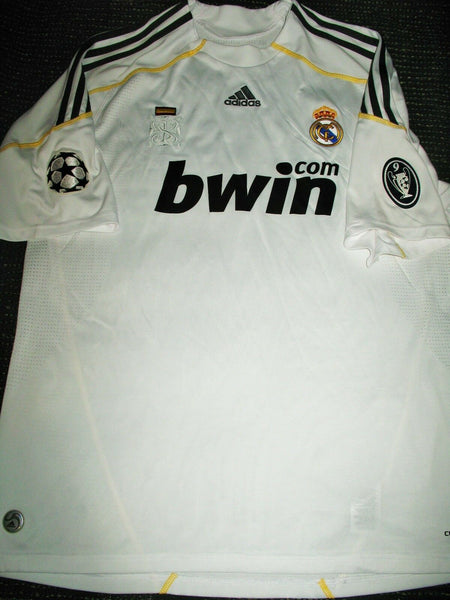 Raul Real Madrid UEFA 2009 2010 Jersey Shirt Camiseta Trikot XL - foreversoccerjerseys