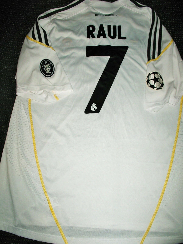 Raul Real Madrid UEFA 2009 2010 Jersey Shirt Camiseta Trikot XL - foreversoccerjerseys