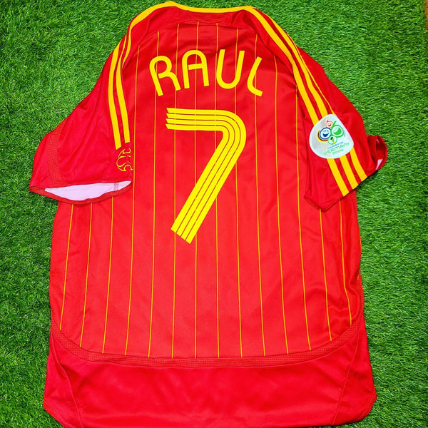 Raul Spain 2006 WORLD CUP Jersey Shirt Maillot Camiseta XL SKU# 740144 foreversoccerjerseys