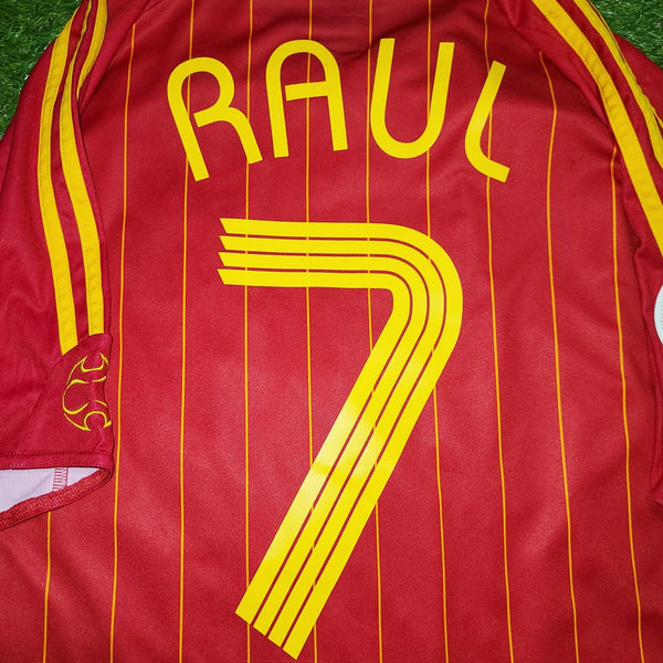 Raul Spain 2006 WORLD CUP Jersey Shirt Maillot Camiseta XL SKU# 740144 foreversoccerjerseys