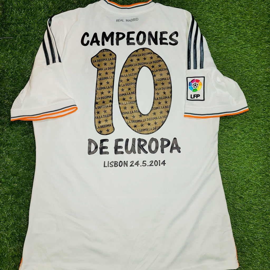 Real Madrid 2013 2014 UEFA CHAMPIONS CELEBRATORY Jersey Camiseta Shirt L SKU# Z29356 foreversoccerjerseys