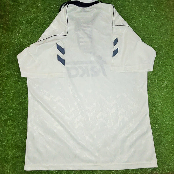 Real Madrid Hummel 1992 1993 Jersey Camiseta Shirt L foreversoccerjerseys