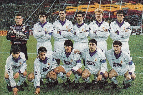 Real Madrid Hummel 1993 1994 Jersey Camiseta Shirt L - foreversoccerjerseys