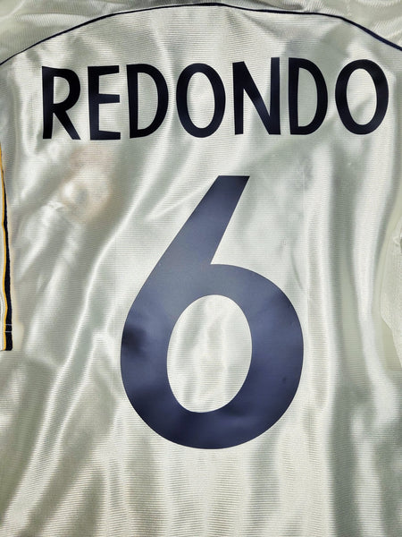 Redondo Real Madrid 1998 1999 INTERCONTINENTAL FINAL Soccer Jersey Shirt XL Adidas
