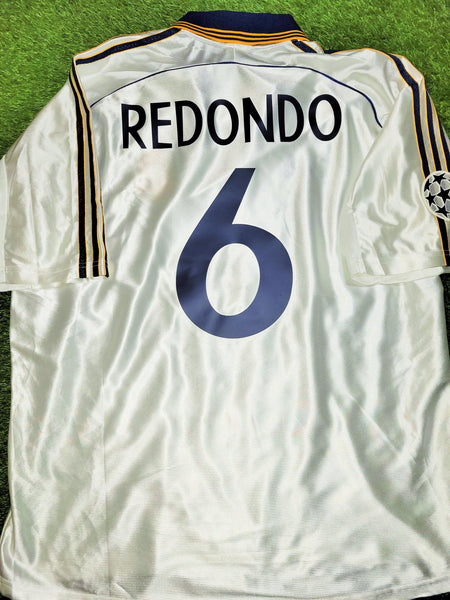 Redondo Real Madrid 1998 1999 INTERCONTINENTAL FINAL Soccer Jersey Shirt XL Adidas