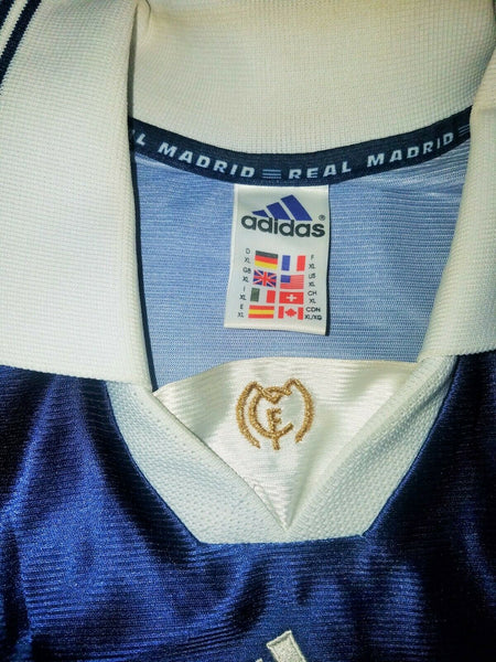 Redondo Real Madrid Blue 1998 1999 Jersey Shirt Camiseta Maglia XL - foreversoccerjerseys