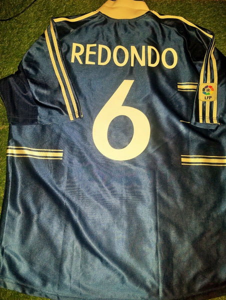 Redondo Real Madrid Blue 1998 1999 Jersey Shirt Camiseta Maglia XL - foreversoccerjerseys